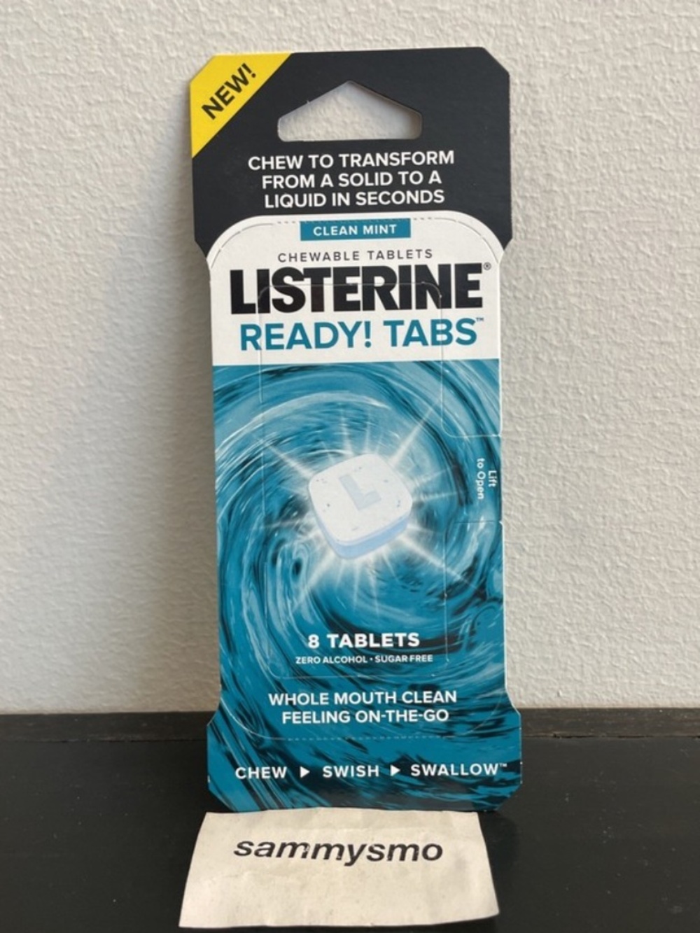 Listerine Ready Tabs Tablets, Clean Mint Flavor, 8 Tablets